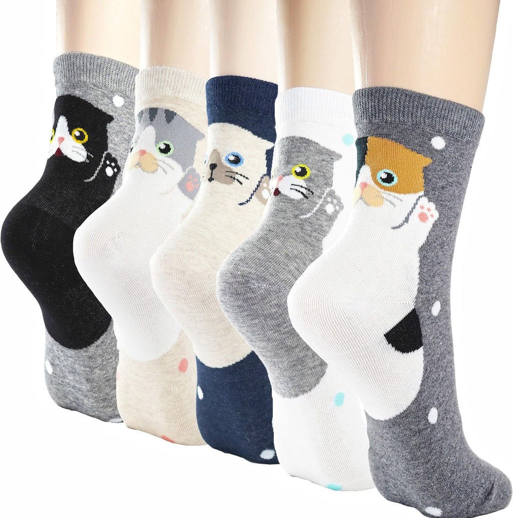 Cat Socks for Women/Gifts for Women and Teenage Girls/Fun Design Socks/Best Christmas Gifts