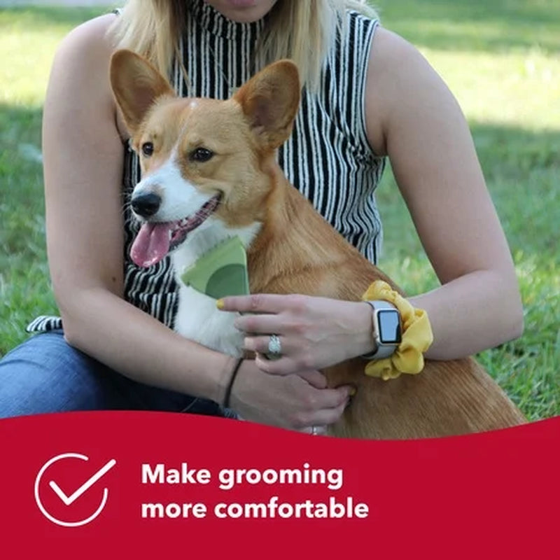 Safari Shed Magic Deshedding Tool for Dogs with Medium to Long Hair - Deshedding & Detangling Dog Brush - Small