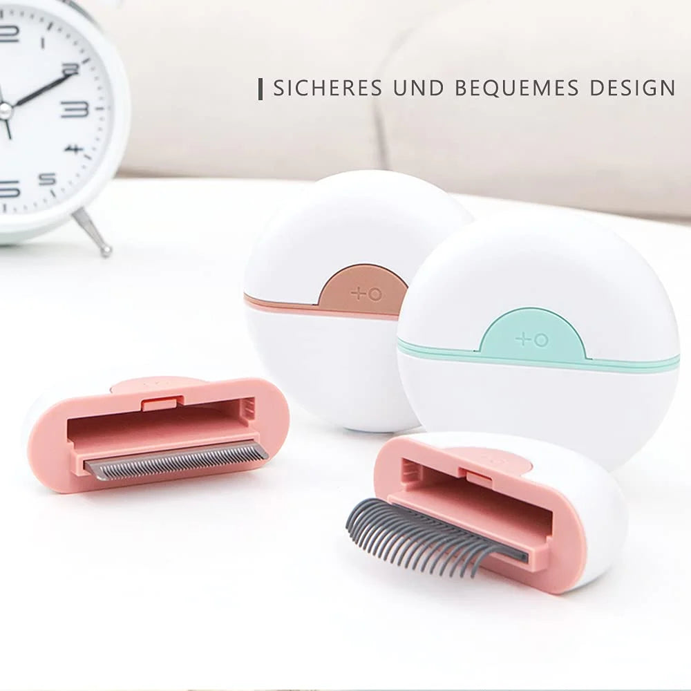 Cat Brush Set, Cat Brush for Shedding and Grooming, Pet Massage Comb (Green)